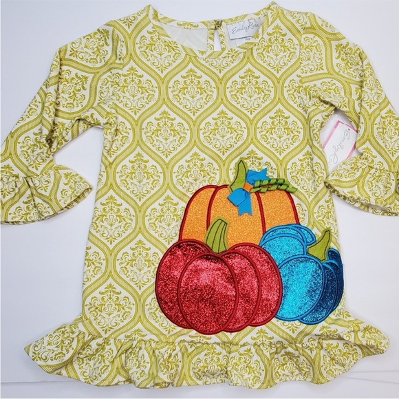 Emily Rose Olive Damask Pumpkin top
2T - Picture 5 of 7